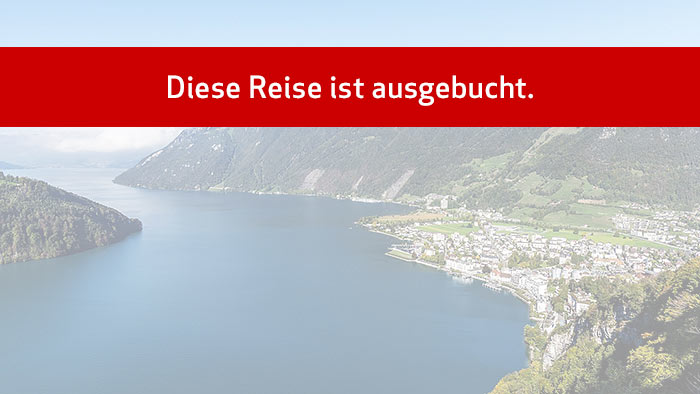 Kombinierte Bus- und Zug-Reise in die Schweiz vom 28. Juni bis 2. Juli 2026 Diese Reise ist ausgebucht.
